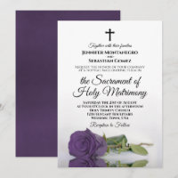 Amethyst Purple Rose Chic Mariage catholique moder