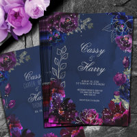 Amethyst Sapphire Navy Jewel Tones Mariage