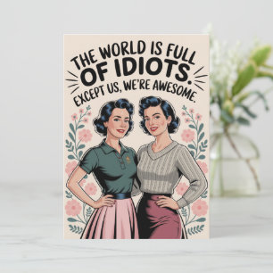 Invitation Ami Ami Intéressant Humour Femmes Anniversaire