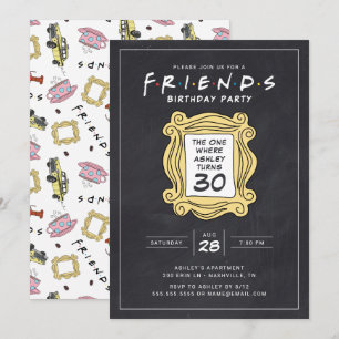 Invitation AMIS™   Chalkboard 30e anniversaire