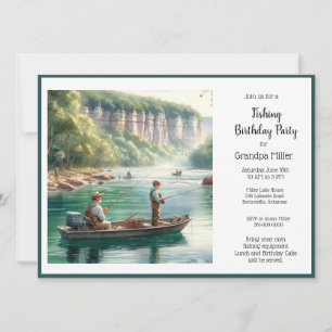 Invitation Amis de la famille Fête d'anniversaire de pêche