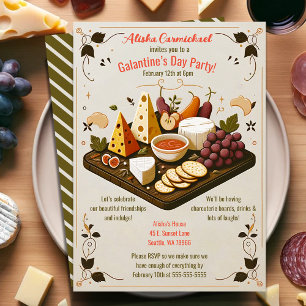 Invitation Amitié Charcuterie Board Fête de la fête de la fêt