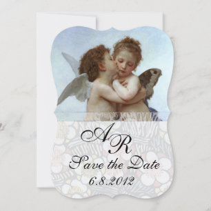 Invitation Amor et Psyche comme Enfants Mariage Party Monogra