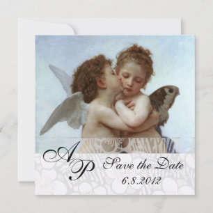Invitation Amor et Psyche comme Enfants Mariage Party Monogra