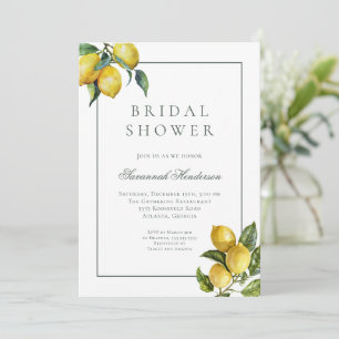 Invitation Amore Italian Lemon Sage Green Fête de Mariage