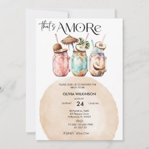 Invitation Amore Réception de mariage à l'aquarelle
