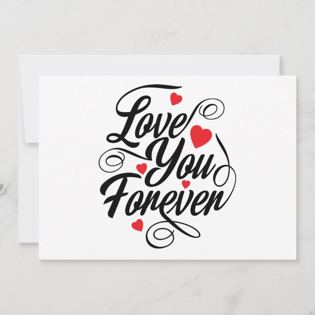 Invitation Amour à jamais (Dos)