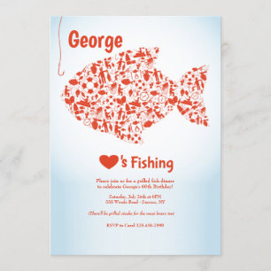 Invitation Amour à l'invitation de Fish Party