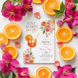 Invitation Amour au premier Spritz Fête des mariées Citrus Ap