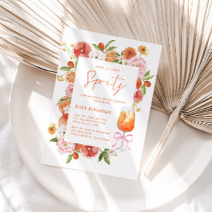 Invitation Amour au premier Spritz Floral Shower de Mariage