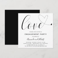 Amour Coeur Noir Blanc Typographie