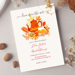 Invitation Amour d'automne Thé à la citronnade Fête de mariag