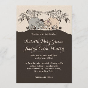 Invitation Amour d'éléphant