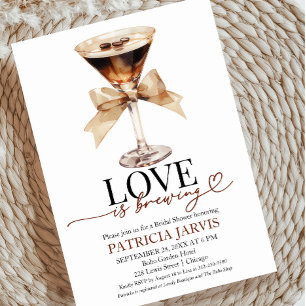 Invitation Amour Espresso Martini La Mariée se Prépare