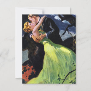 Invitation Amour et Romance Vintage, Sauvegarder la Date