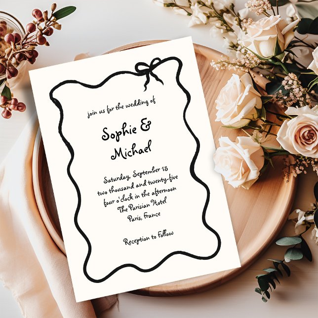Invitation Amour | Mariage français illustré (Créateur téléchargé)