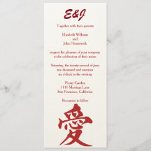 "Amour" moderne dans le mariage rouge de parties