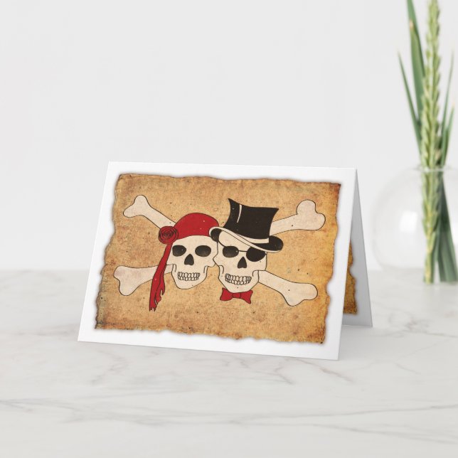 Invitation amour pirate (Devant)