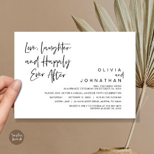 Invitation Amour, Rires et Heureux pour toujours, Fuite amour