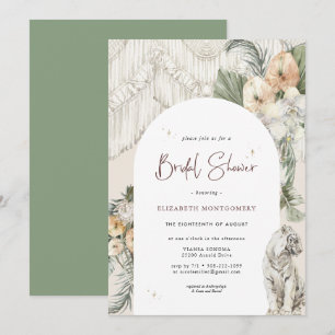 Invitation Amour sauvage   Boho Macrame Fête des mariées de v