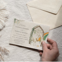 Amour sauvage | Boho Macrame Llama Mariage de verd