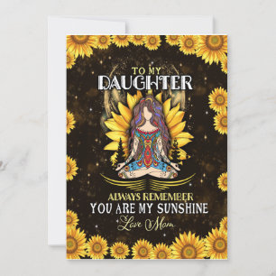 Invitation Amoureux de fille   À ma fille amour maman