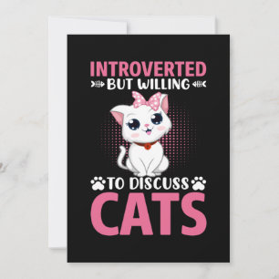 Invitation Amoureux des chats Prêt À Discuter Des Chats