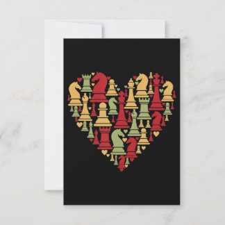 Invitation Amoureux des échecs | J'Aime Vraiment Jouer Aux Éc