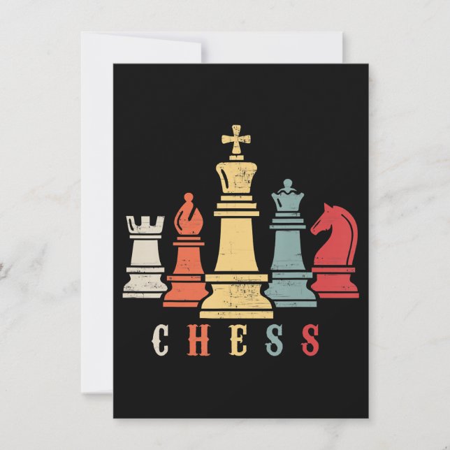 Invitation Amoureux des échecs | Jeu d'échecs Checkmate Cadea (Devant)