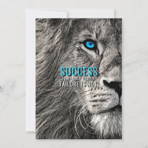 Invitation Amoureux des lions La réussite est ma seule option