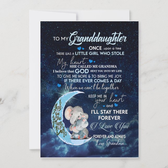 Invitation Amoureux des petites filles| Lettre à ma petite-fi (Devant)