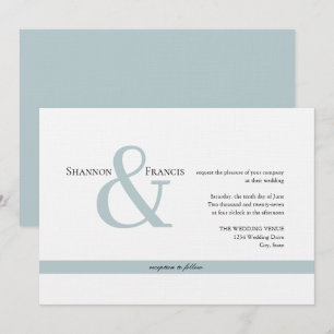 Invitation Ampersand minimaliste moderne