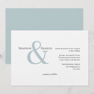 Invitation Ampersand minimaliste moderne