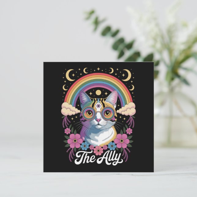 Invitation Amusant Ally Ca Pride Lunettes de soleil Gay pride (Debout devant)