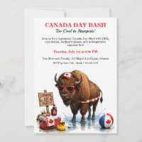 Amusant bison canadien fête du Canada BBQ de jardi