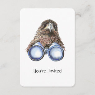 Invitation Amusant Custom Bird Observateur Anniversaire Invit