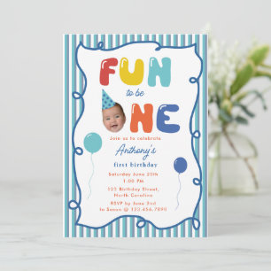 Invitation Amusant d'être un garçon Joyeux anniversaire 1ère 