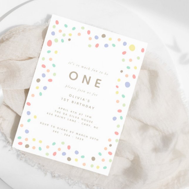 Invitation Amusant d'être une couleur joueuse Anniversaire (Available for print and digital download! Enjoy the best of both worlds.)