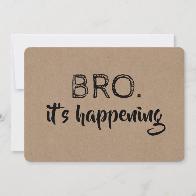 Invitation Amusant Groomsman ou Best Man (Devant)