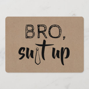 Invitation Amusant Groomsman ou Best Man
