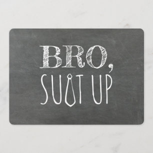 Invitation Amusant Groomsman ou Best Man
