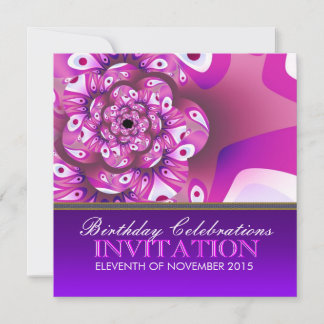 Invitation Amusant Joyeux rose scintillant Anniversaire Fête 