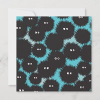 Amusant monstres noirs moelleux