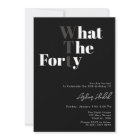 Amusant WTF Adulte 40e Anniversaire