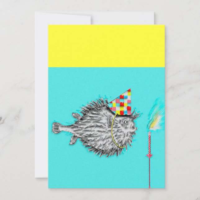 Invitation Amusante fête d'anniversaire (Devant)
