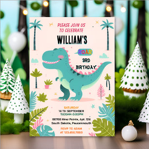 Invitation amusante fille enfants mignons garçons T trois 3 r
