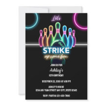 Amusants Neon Glow Night Bowling Anniversaire