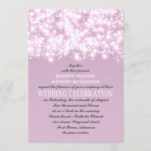 Invitation amuse-gueules violets légers pour les mariages