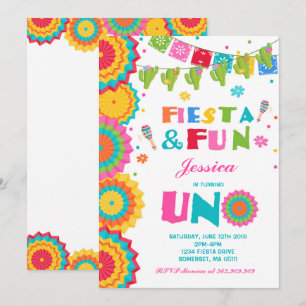 Invitation Amusement de fiesta d'invitation d'anniversaire de