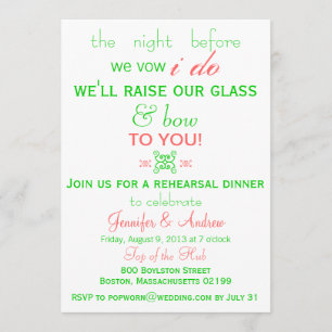 Invitation Amusement, vert frais de menthe d'invitation de